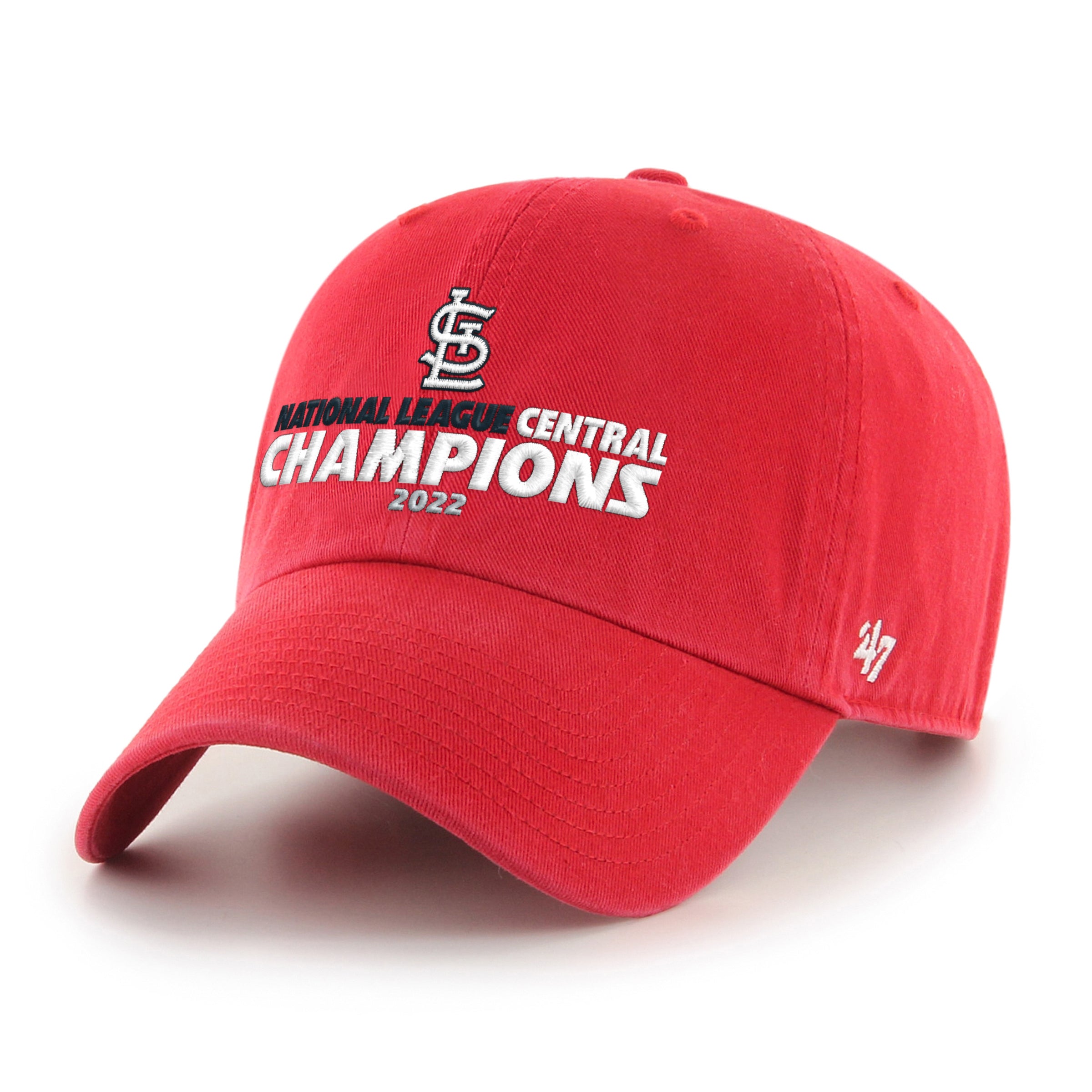ST. LOUIS CARDINALS 2022 NL CENTRAL CHAMPS '47 CLEAN UP RED
