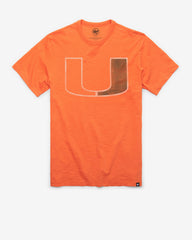 MIAMI HURRICANES GRIT '47 SCRUM TEE CARROT