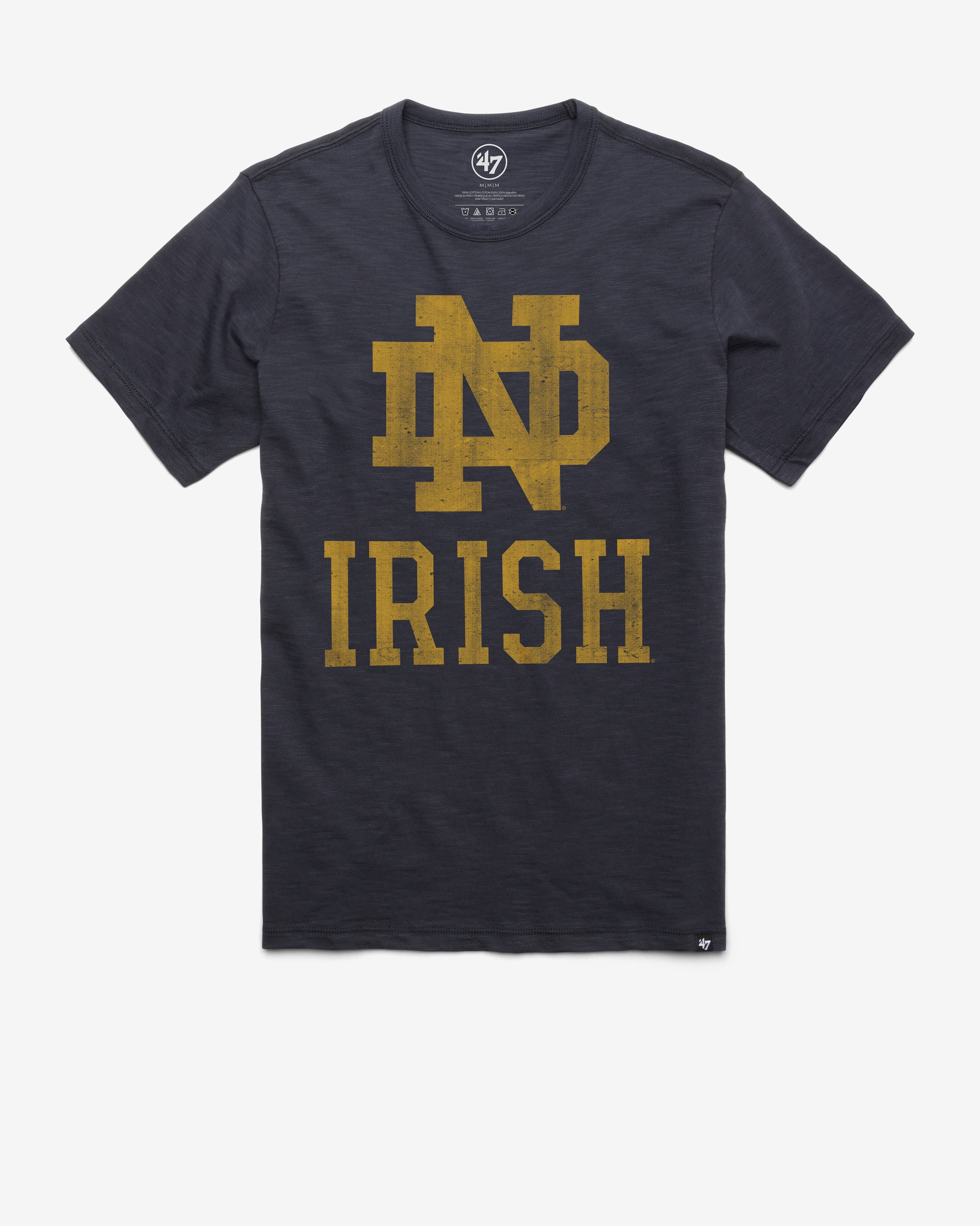 NOTRE DAME FIGHTING IRISH GRIT '47 SCRUM TEE FALL NAVY