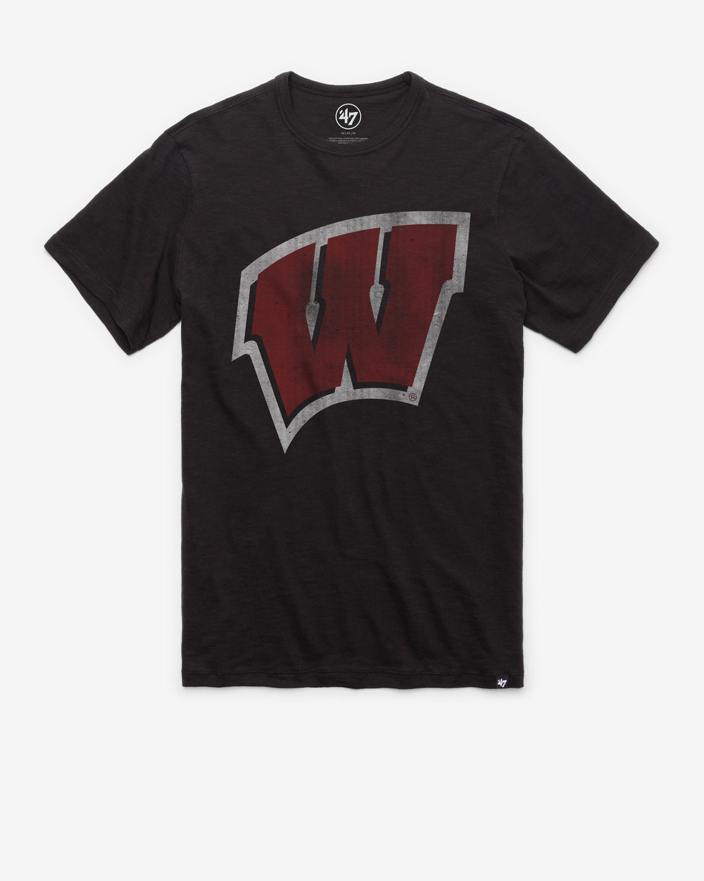 WISCONSIN BADGERS GRIT '47 SCRUM TEE JET BLACK