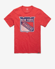 NEW YORK RANGERS GRIT '47 SCRUM TEE RESCUE RED