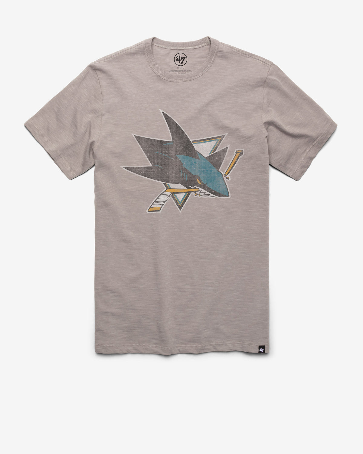 SAN JOSE SHARKS GRIT '47 SCRUM TEE WOLF GREY