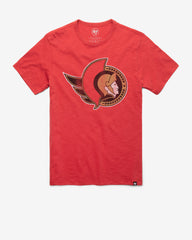 OTTAWA SENATORS GRIT '47 SCRUM TEE RESCUE RED