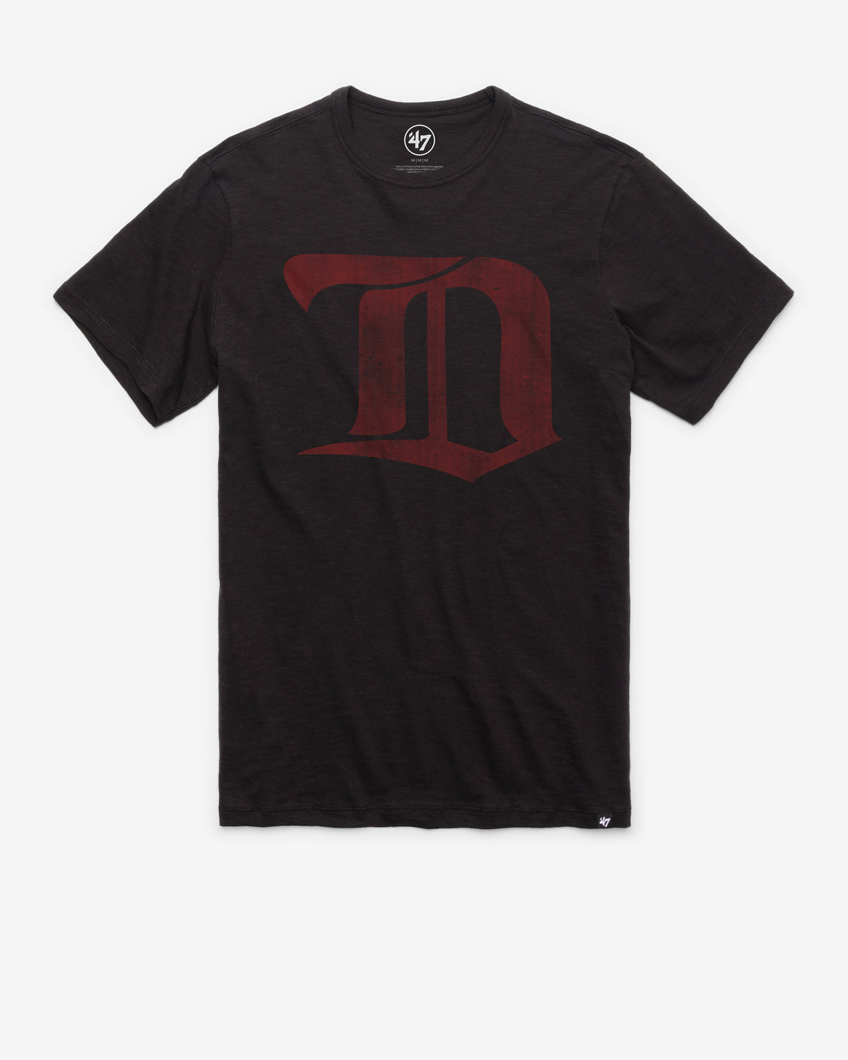 DETROIT RED WINGS VINTAGE GRIT '47 SCRUM TEE JET BLACK