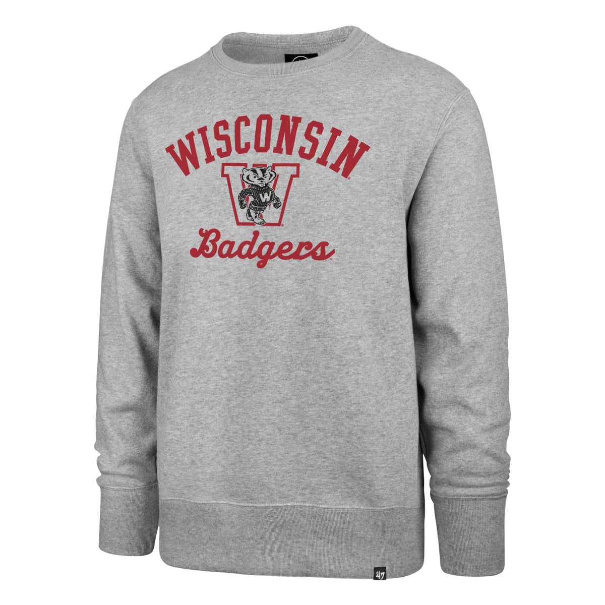 WISCONSIN BADGERS VINTAGE '47 HEADLINE CREW SLATE GREY