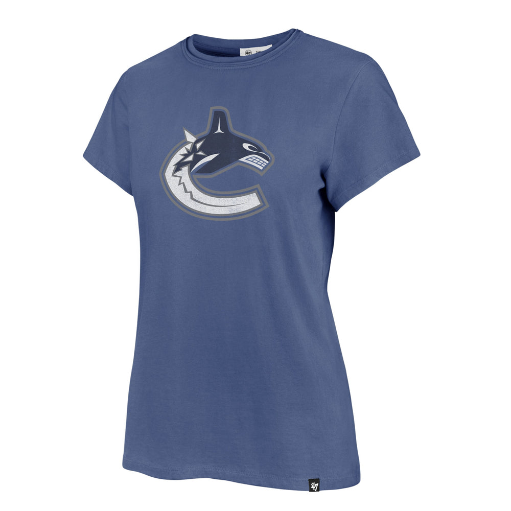 VANCOUVER CANUCKS PREMIER '47 FRANKIE TEE WOMENS CADET BLUE