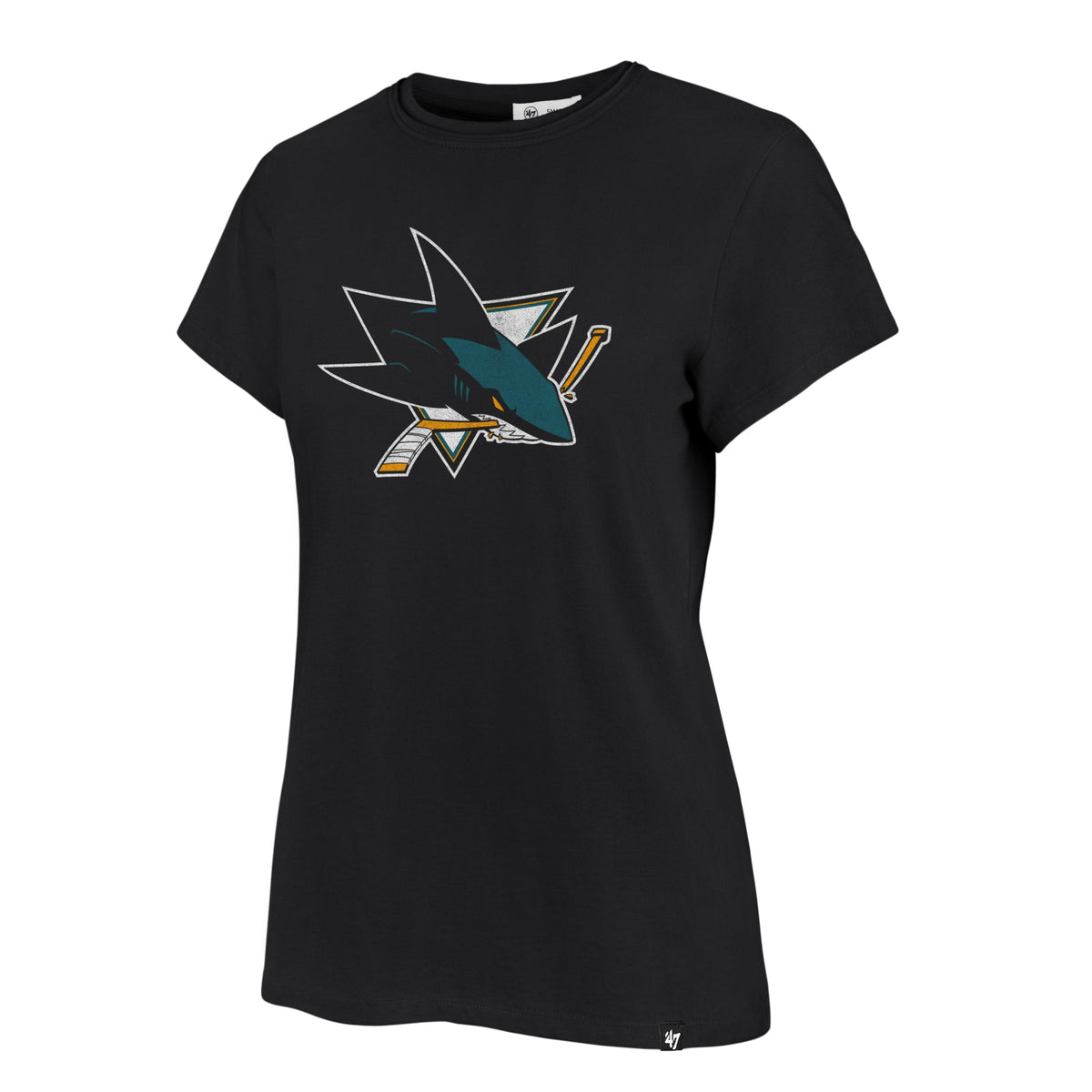 SAN JOSE SHARKS PREMIER '47 FRANKIE TEE WOMENS FLINT BLACK