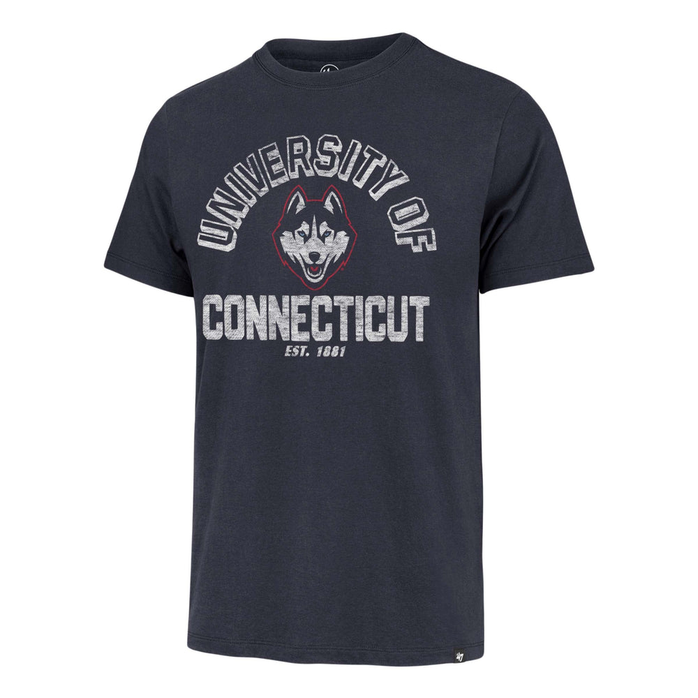 CONNECTICUT HUSKIES UCONN RETROGRADE '47 FRANKLIN TEE ATLAS BLUE