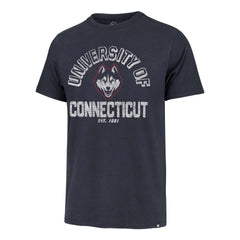 CONNECTICUT HUSKIES UCONN RETROGRADE '47 FRANKLIN TEE ATLAS BLUE