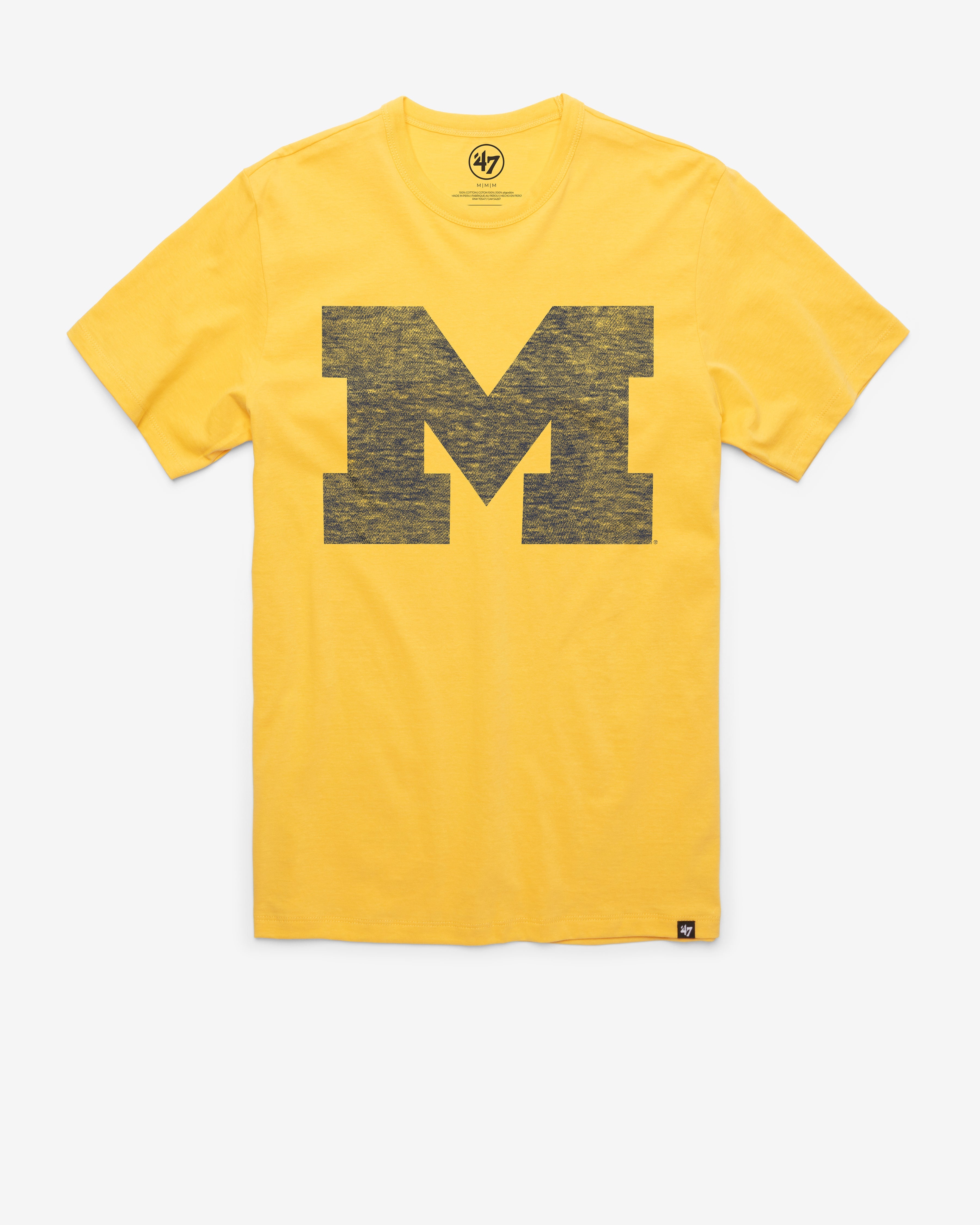 MICHIGAN WOLVERINES PREMIER '47 FRANKLIN TEE GOLDFINCH