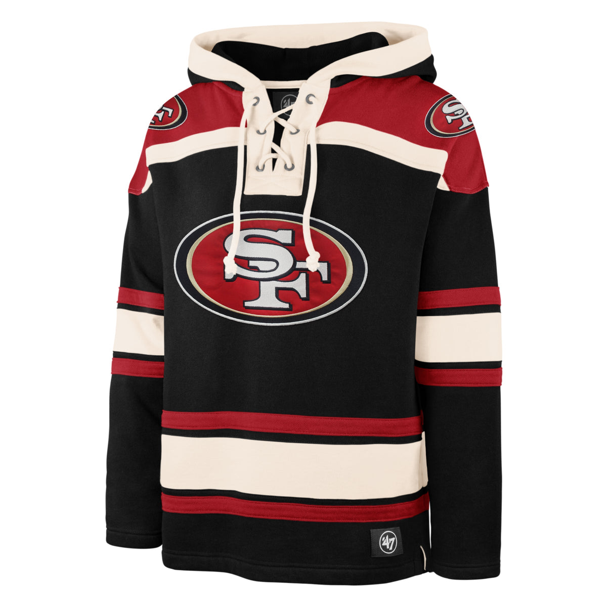 SAN FRANCISCO 49ERS SUPERIOR '47 LACER HOOD JET BLACK