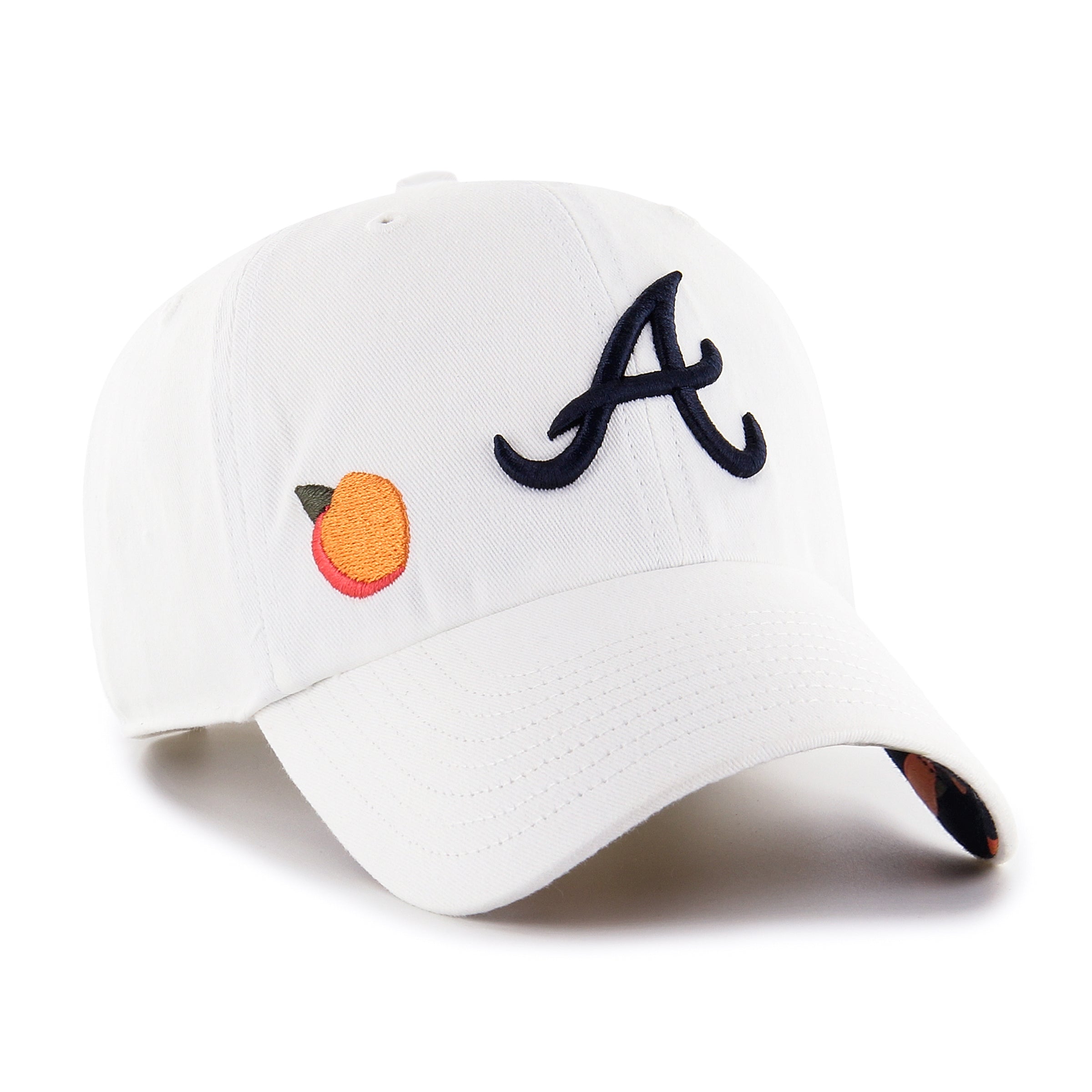 ATLANTA BRAVES CONFETTI ICON '47 CLEAN UP WOMENS WHITE