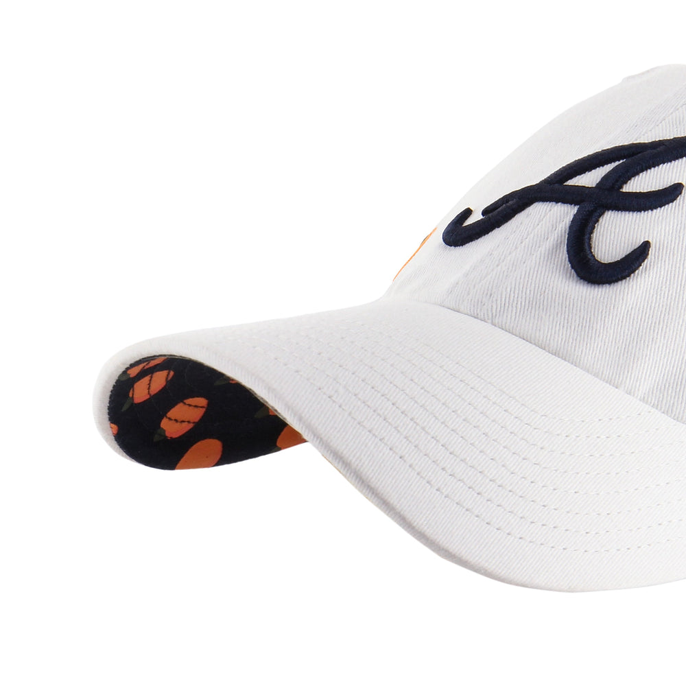 ATLANTA BRAVES CONFETTI ICON '47 CLEAN UP WOMENS WHITE