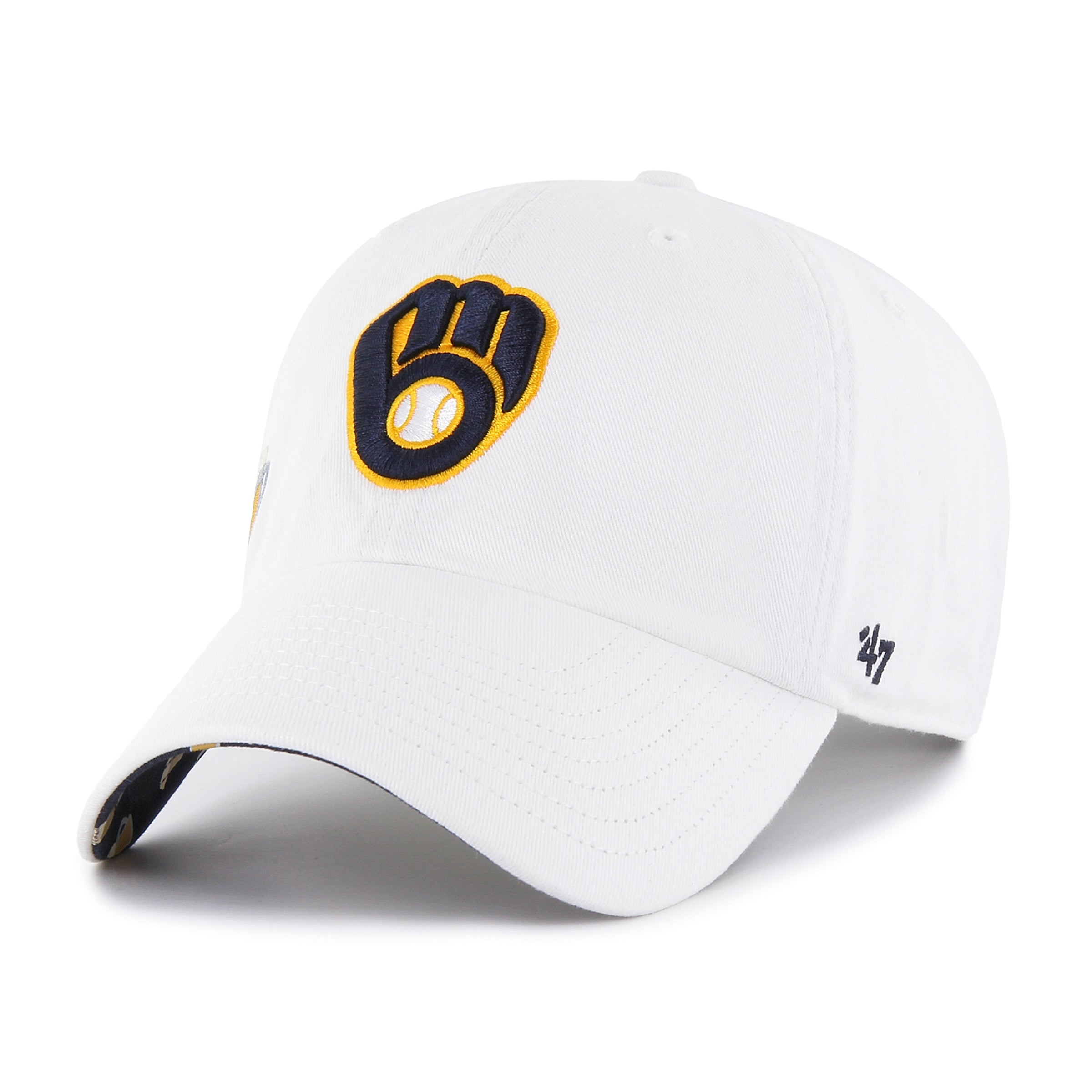 MILWAUKEE BREWERS CONFETTI ICON '47 CLEAN UP WOMENS WHITE