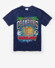 CONNECTICUT HUSKIES UCONN LOCKER '47 VINTAGE TUBULAR TEE DT NAVY