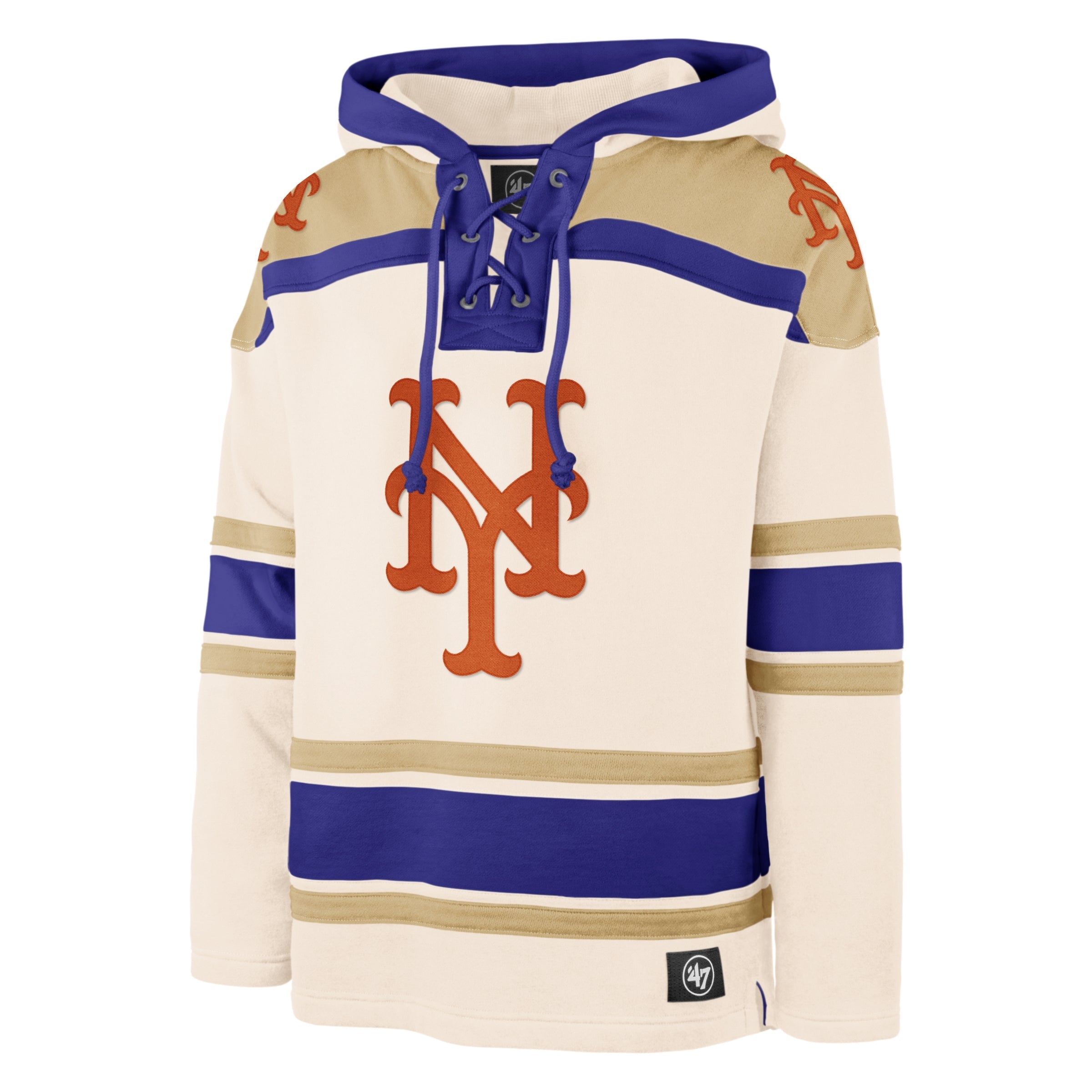 NEW YORK METS SUPERIOR '47 LACER HOOD CREAM