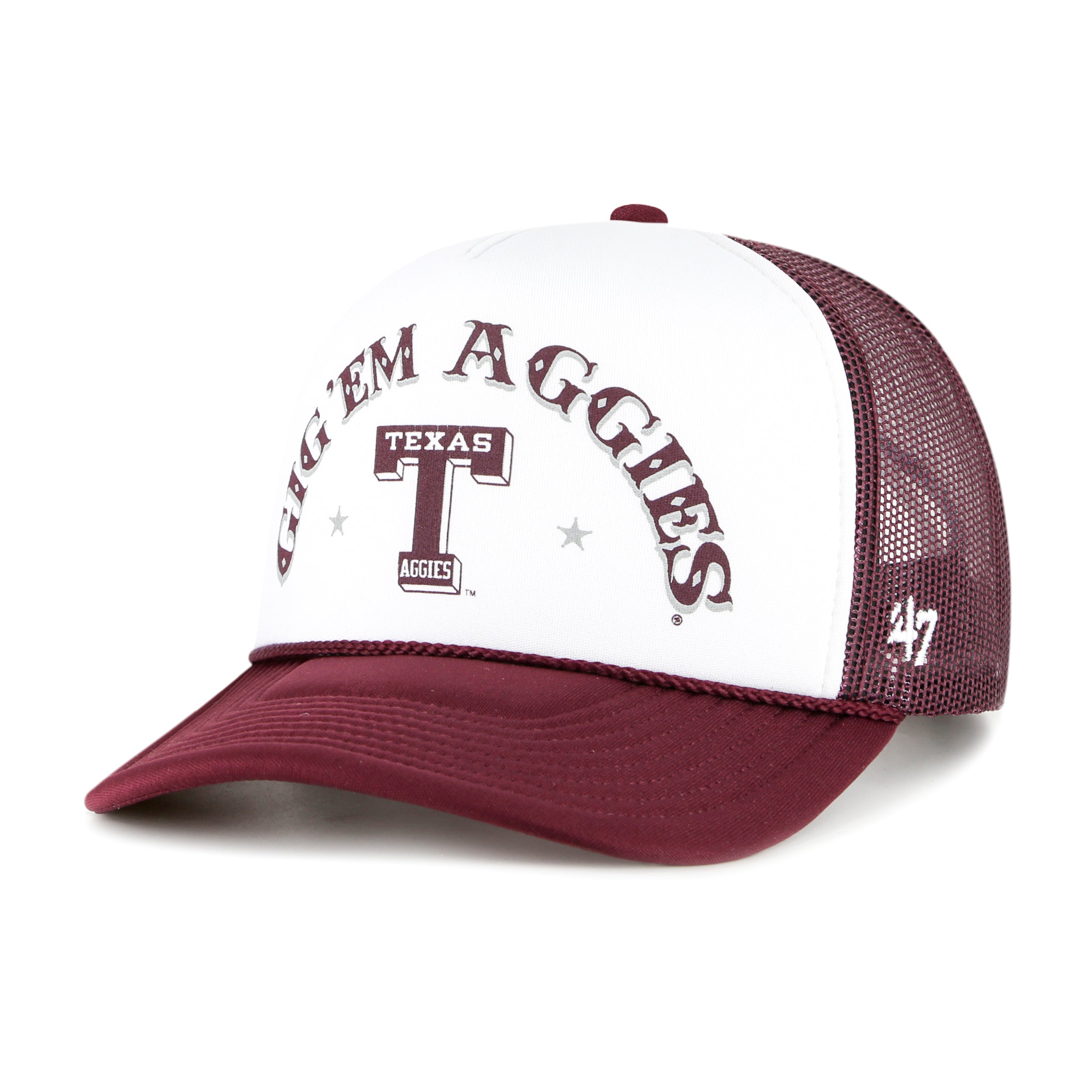 TEXAS A&M AGGIES VINTAGE ARTICLE '47 TRUCKER DARK MAROON