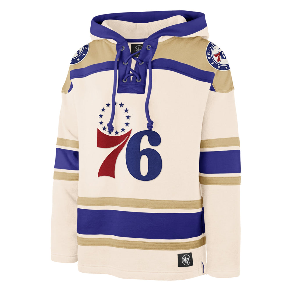 PHILADELPHIA 76ERS SUPERIOR '47 LACER HOOD CREAM