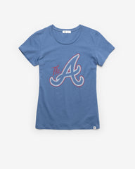 ATLANTA BRAVES CITY CONNECT PREMIER '47 FRANKIE TEE CADET BLUE