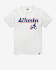 ATLANTA BRAVES CITY CONNECT PREGAME '47 FRANKLIN TEE WHITE WASH