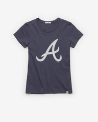 ATLANTA BRAVES PREMIER '47 FRANKIE TEE WOMENS ATLAS BLUE