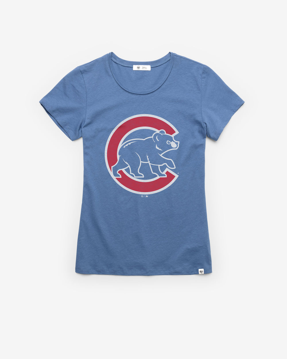 CHICAGO CUBS PREMIER '47 FRANKIE TEE WOMENS CADET BLUE