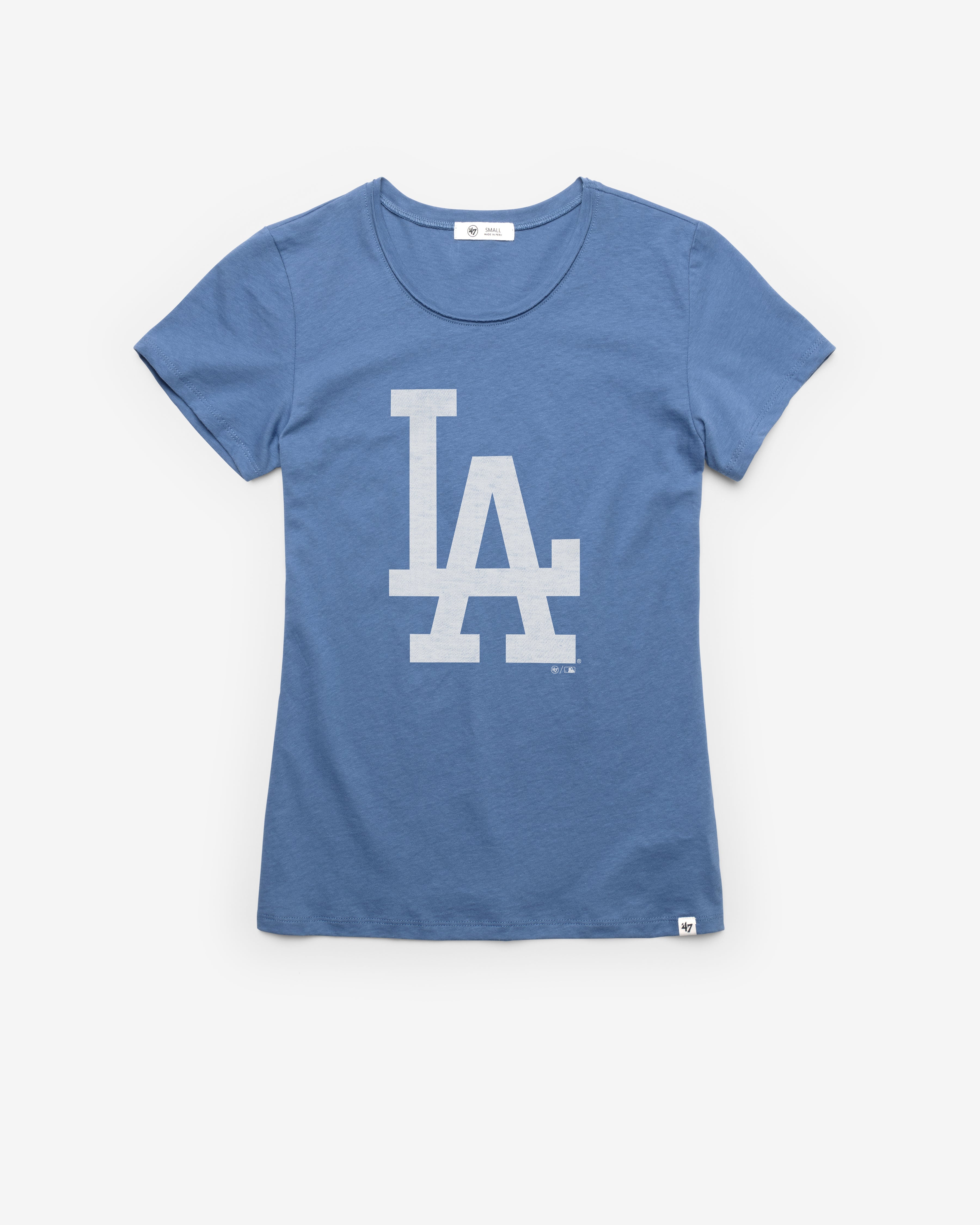 LOS ANGELES DODGERS PREMIER '47 FRANKIE TEE WOMENS CADET BLUE