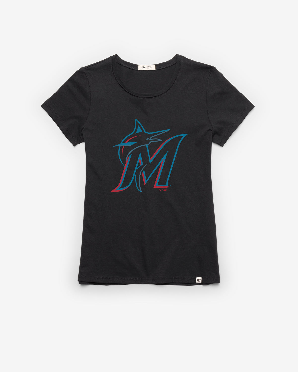 MIAMI MARLINS PREMIER '47 FRANKIE TEE WOMENS FLINT BLACK