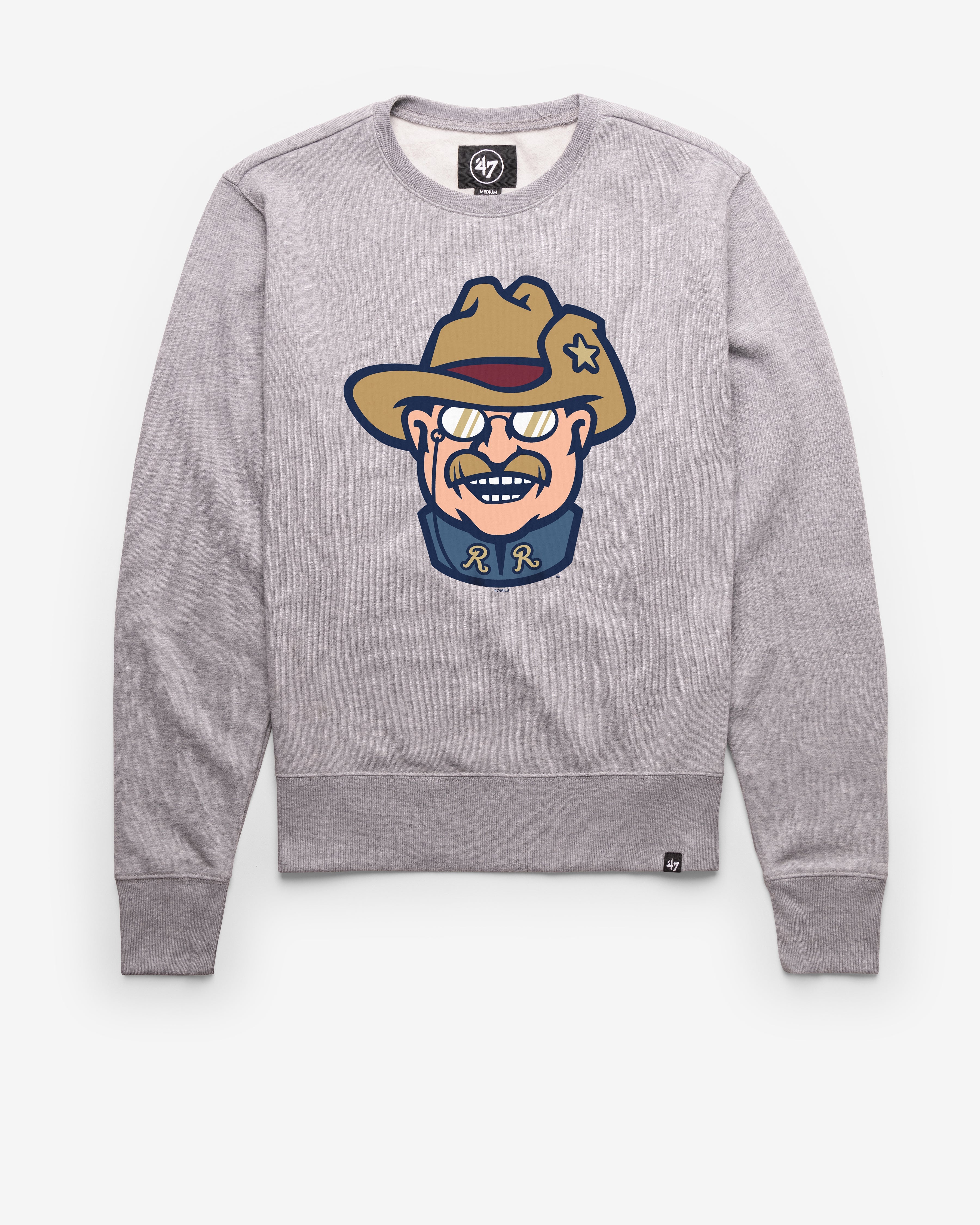 FRISCO ROUGHRIDERS IMPRINT '47 HEADLINE CREW SLATE GREY