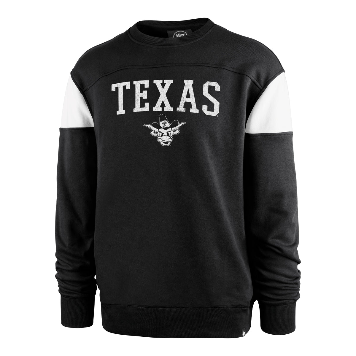 TEXAS LONGHORNS VINTAGE GROUNDBREAK '47 ONSET CREW FLINT BLACK