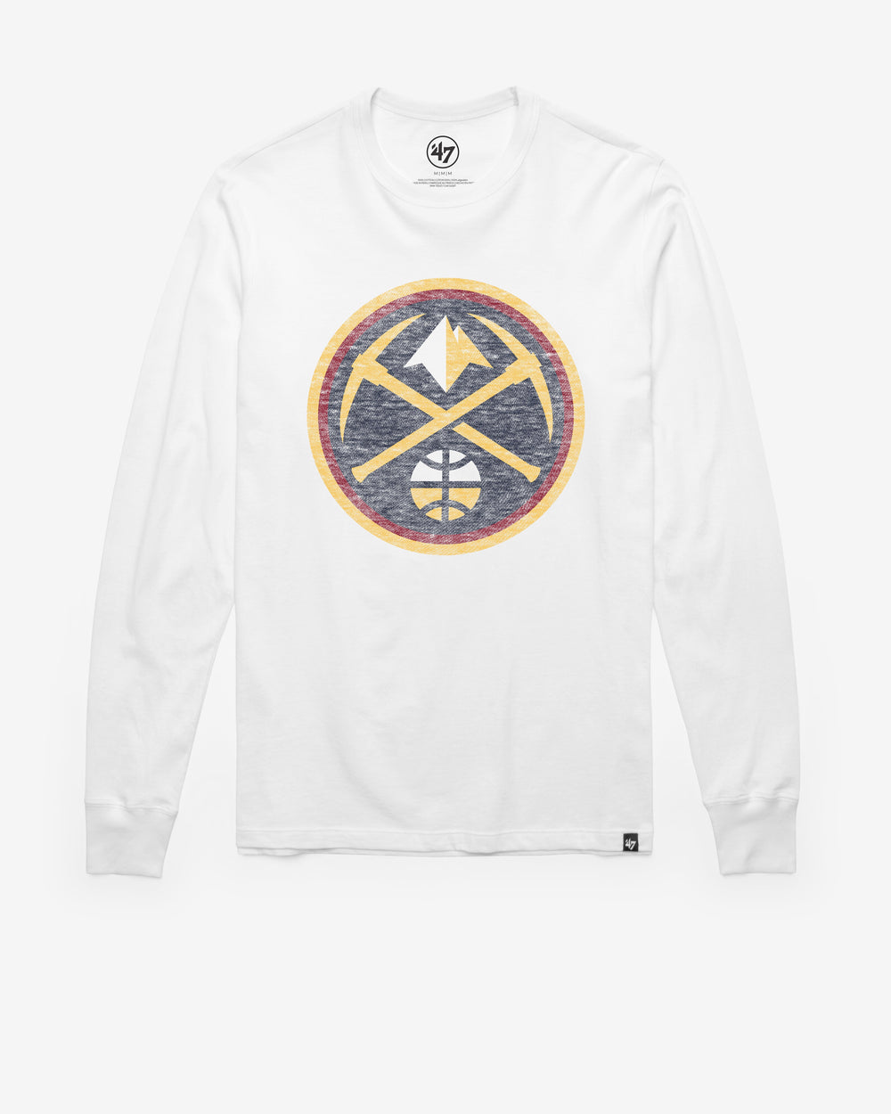 DENVER NUGGETS PREMIER '47 FRANKLIN LONG SLEEVE TEE WHITE WASH