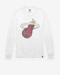 MIAMI HEAT PREMIER '47 FRANKLIN LONG SLEEVE TEE WHITE WASH