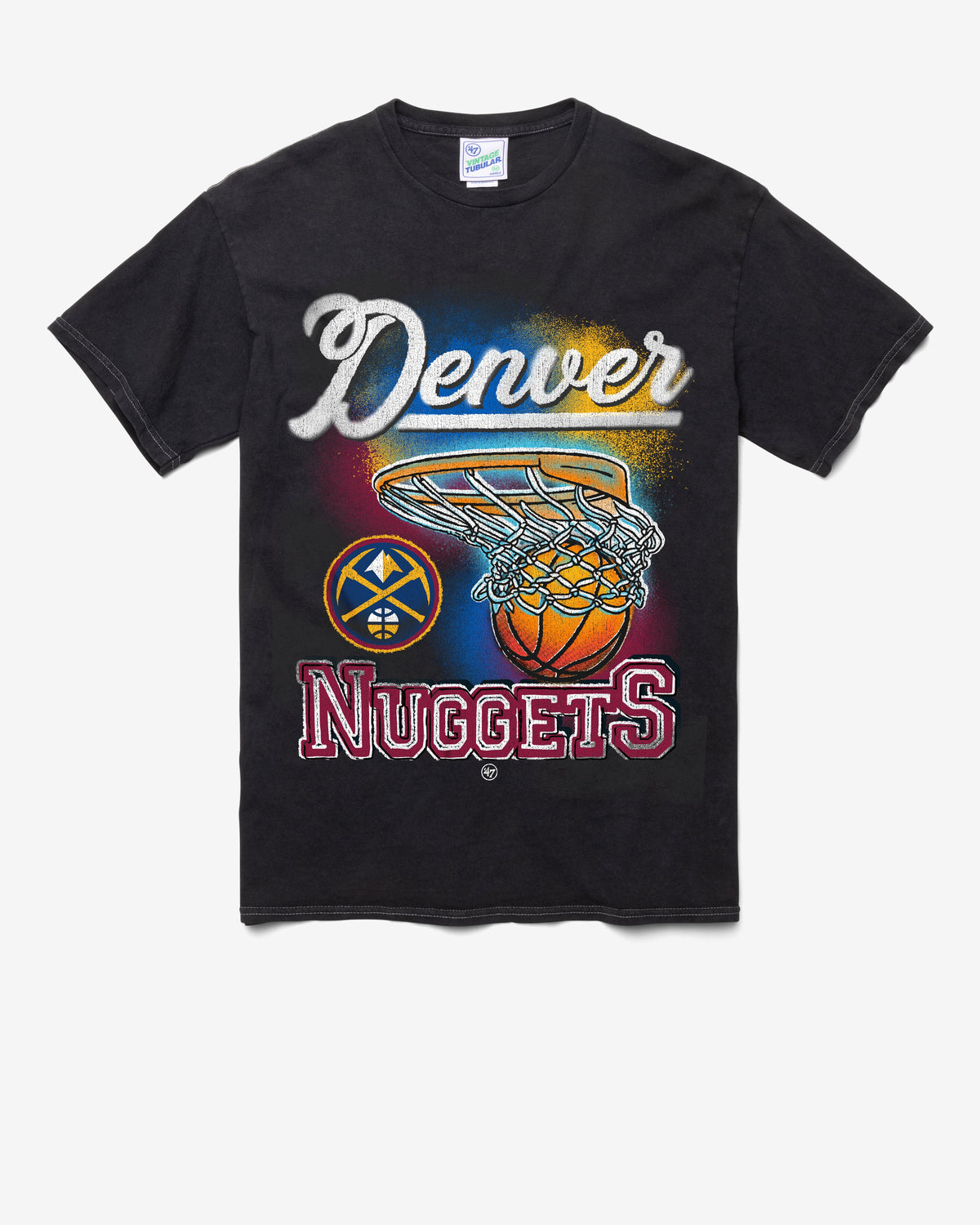 DENVER NUGGETS LOCKER '47 TUBULAR TEE DT BLACK