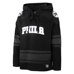 PHILADELPHIA 76ERS ANTHRACITE SUPERIOR '47 LACER HOOD JET BLACK