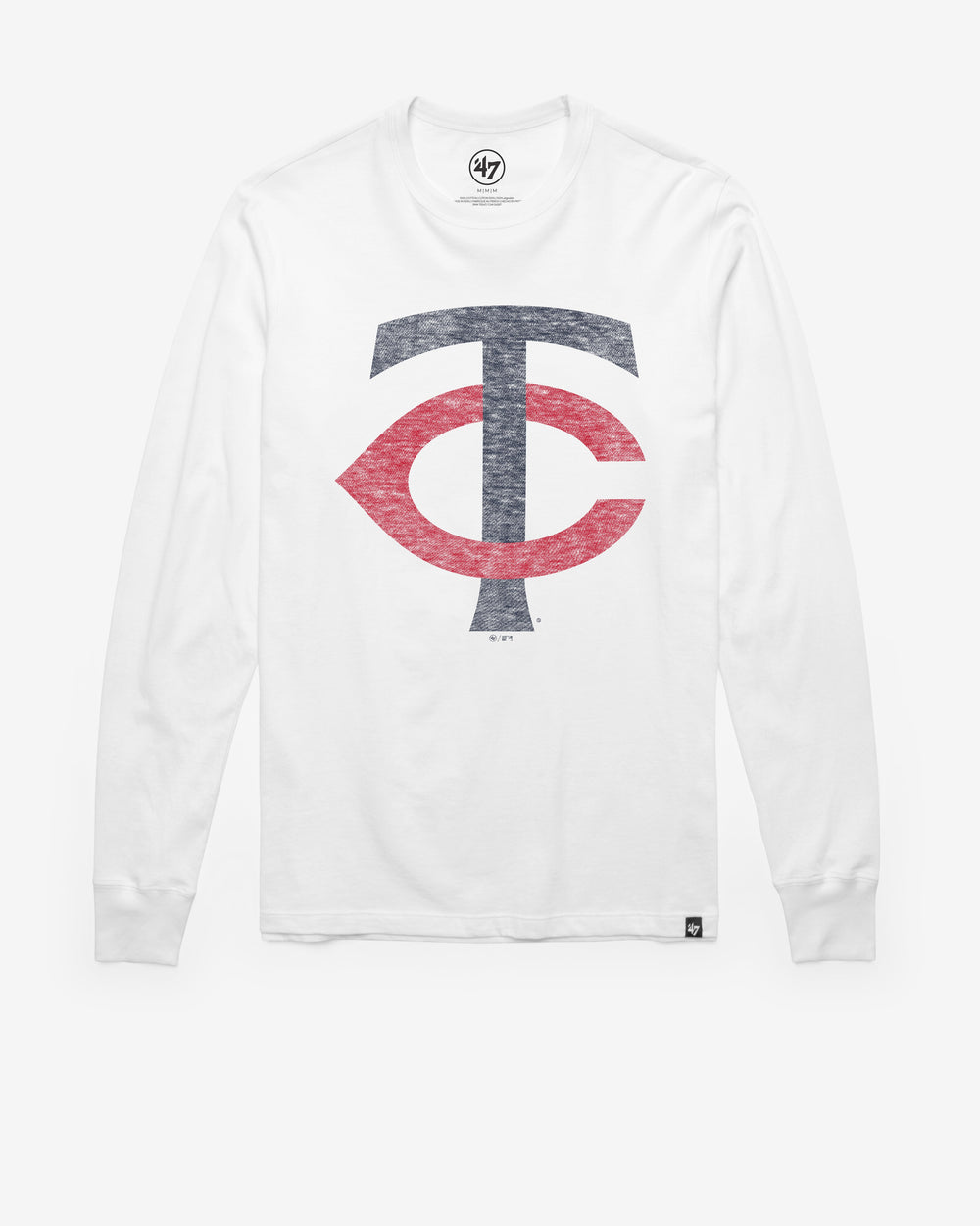 MINNESOTA TWINS PREMIER '47 FRANKLIN LONG SLEEVE TEE WHITE WASH