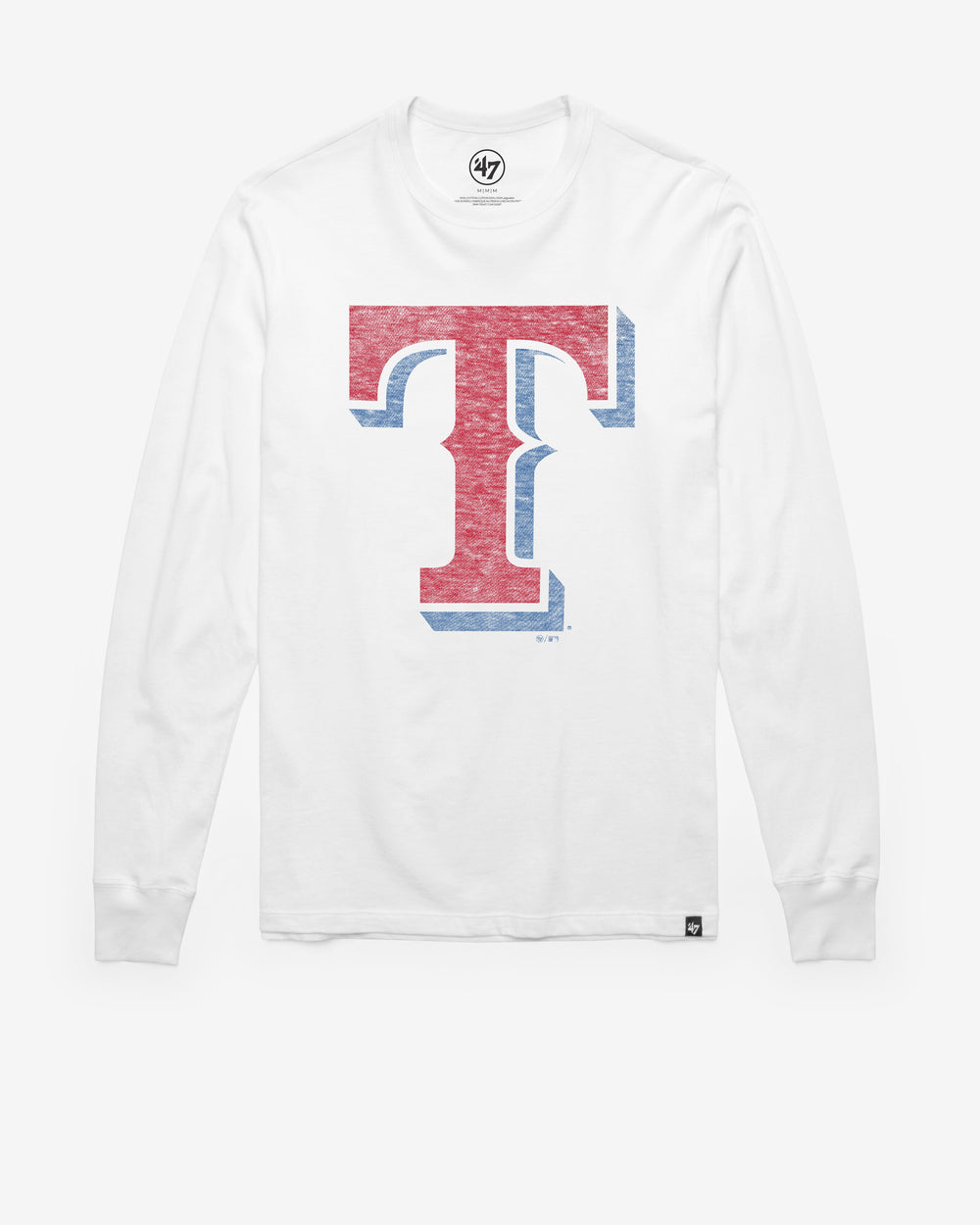 TEXAS RANGERS PREMIER '47 FRANKLIN LONG SLEEVE TEE WHITE WASH