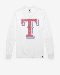TEXAS RANGERS PREMIER '47 FRANKLIN LONG SLEEVE TEE WHITE WASH