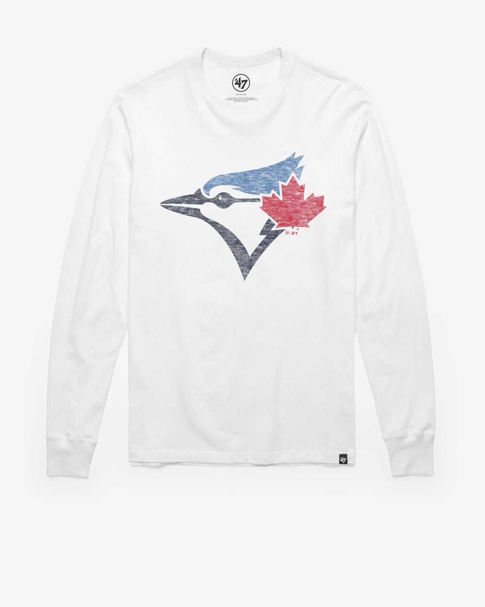 TORONTO BLUE JAYS PREMIER '47 FRANKLIN LONG SLEEVE TEE WHITE WASH