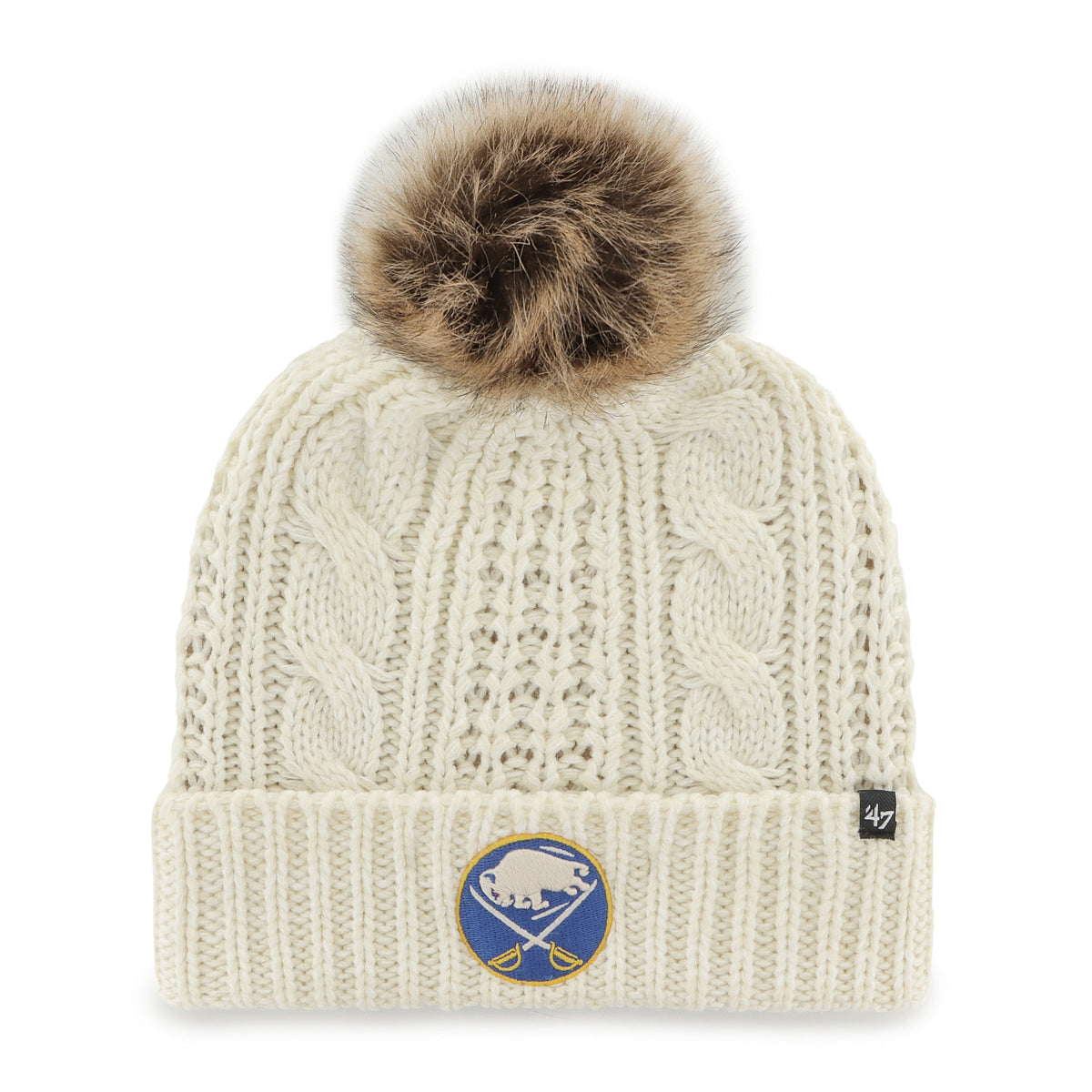 BUFFALO SABRES MEEKO '47 CUFF KNIT WOMENS WHITE