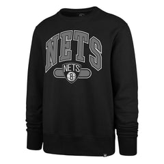 BROOKLYN NETS PILLAR '47 HEADLINE CREW JET BLACK