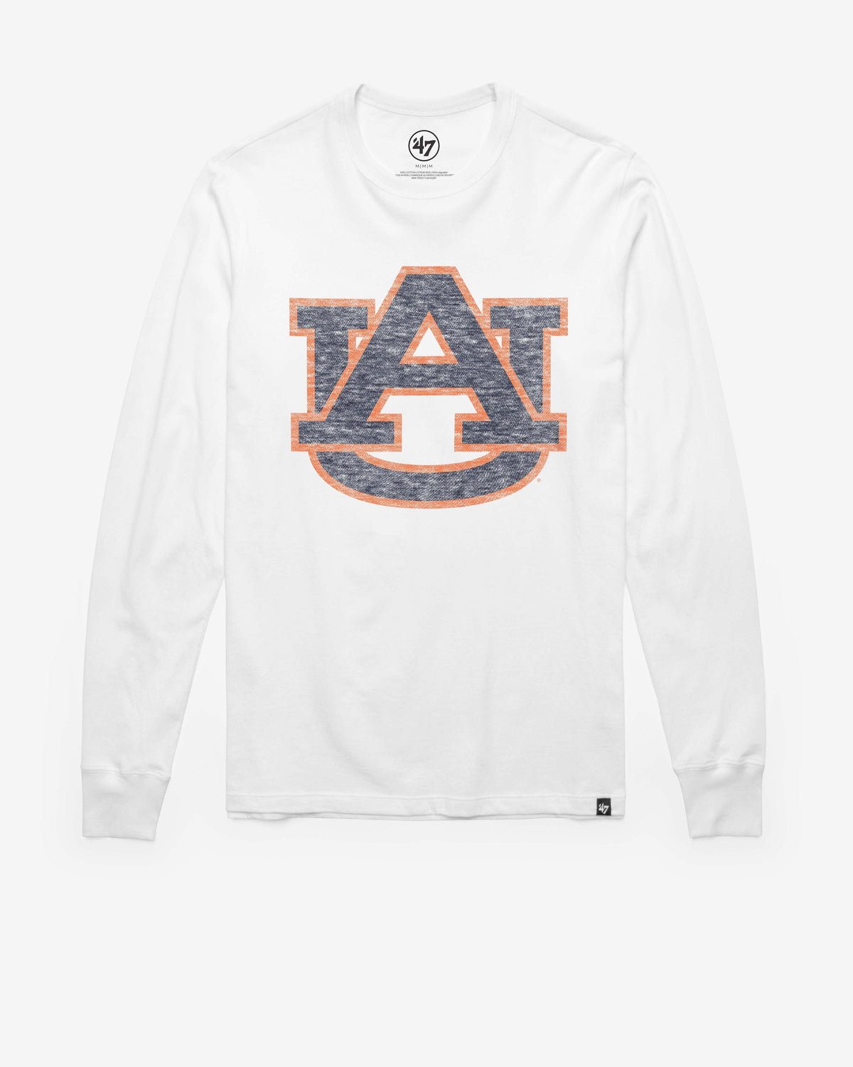 AUBURN TIGERS PREMIER '47 FRANKLIN LONG SLEEVE TEE WHITE WASH