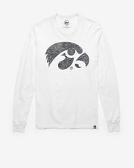 IOWA HAWKEYES PREMIER '47 FRANKLIN LONG SLEEVE TEE WHITE WASH