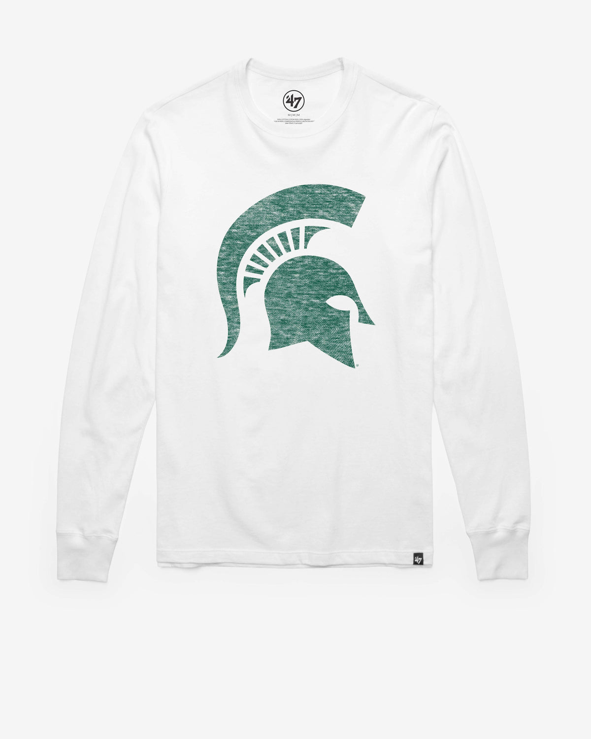 MICHIGAN STATE SPARTANS PREMIER '47 FRANKLIN LONG SLEEVE TEE WHITE WASH