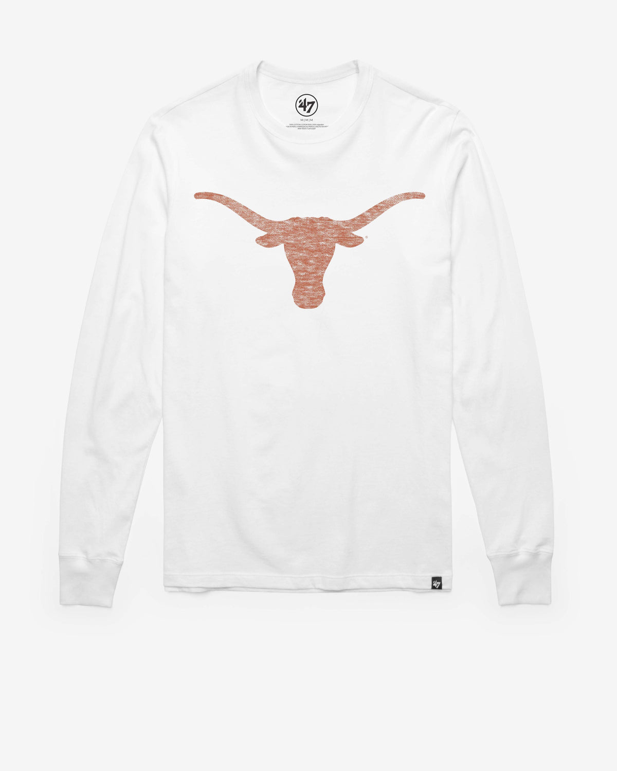 TEXAS LONGHORNS PREMIER '47 FRANKLIN LONG SLEEVE TEE WHITE WASH