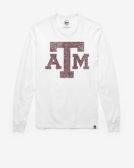 TEXAS A&M AGGIES PREMIER '47 FRANKLIN LONG SLEEVE TEE WHITE WASH