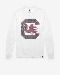 SOUTH CAROLINA GAMECOCKS PREMIER '47 FRANKLIN LONG SLEEVE TEE WHITE WASH