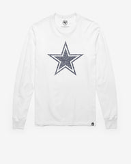 DALLAS COWBOYS PREMIER '47 FRANKLIN LONG SLEEVE TEE WHITE WASH