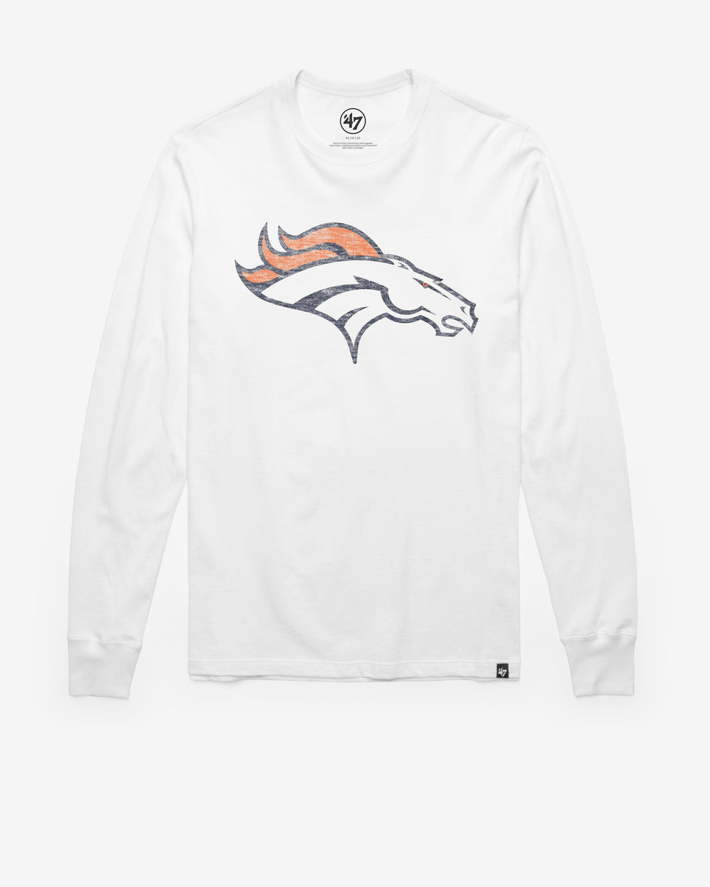 DENVER BRONCOS PREMIER '47 FRANKLIN LONG SLEEVE TEE WHITE WASH