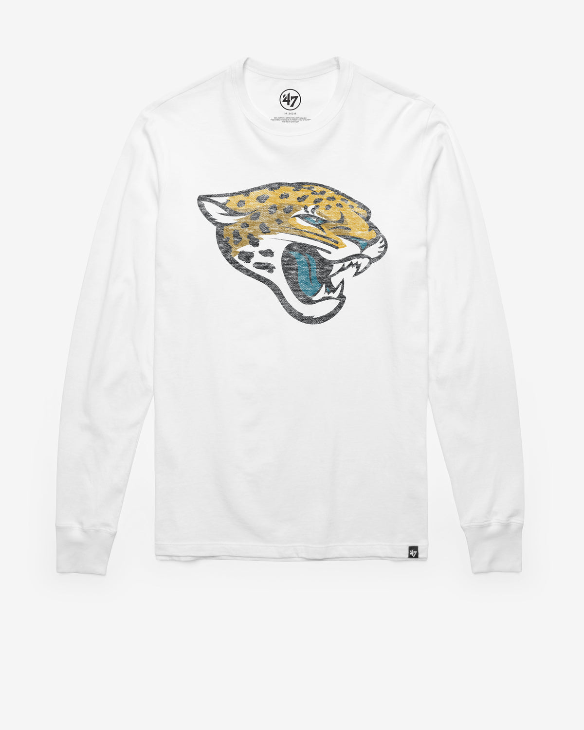 JACKSONVILLE JAGUARS PREMIER '47 FRANKLIN LONG SLEEVE TEE WHITE WASH