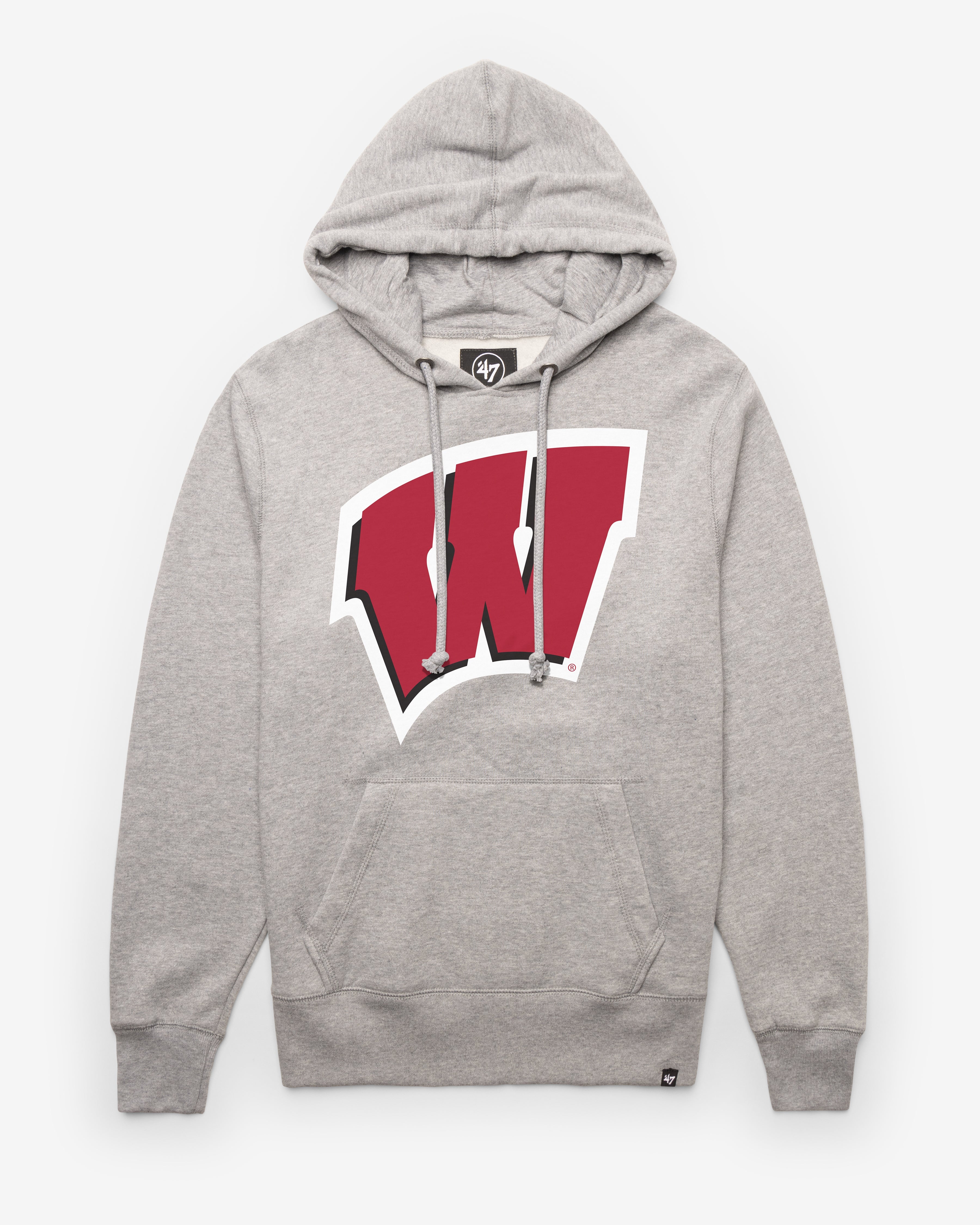 WISCONSIN BADGERS IMPRINT '47 HEADLINE HOOD SLATE GREY